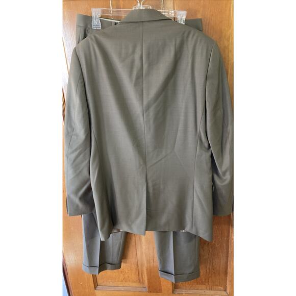 Lauren Ralph Lauren Wool 2-Piece Suit Sz 38R 32x31 Trousers Taupe business - Picture 2 of 16